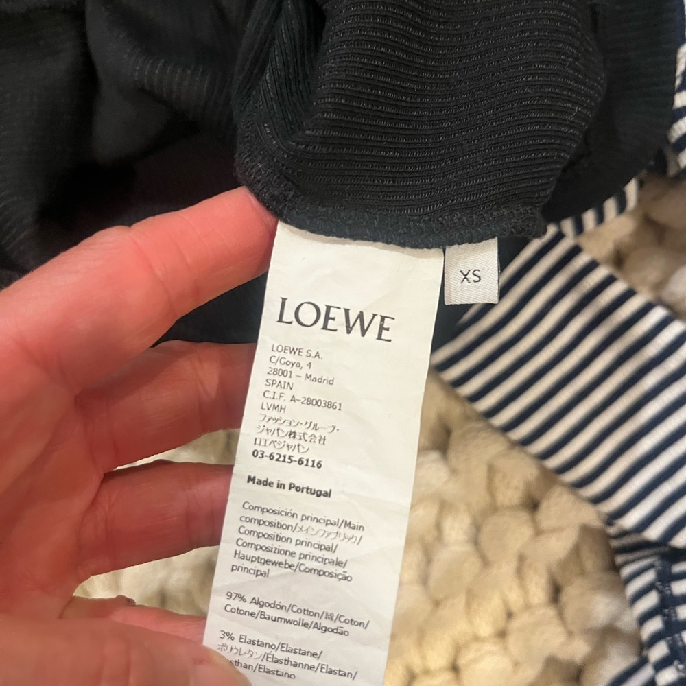 Loewe Black Sleeveless Top with White Logo - Picture 4 of 4
